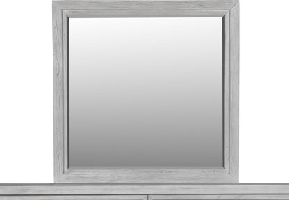 Boho Chic - Plain Mirror - Washed White