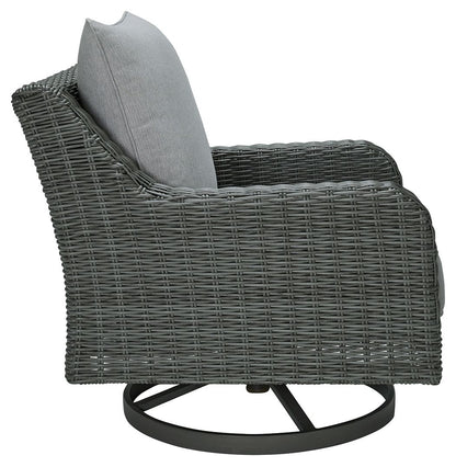 Elite Park - Swivel Lounge With Cushion - Gray