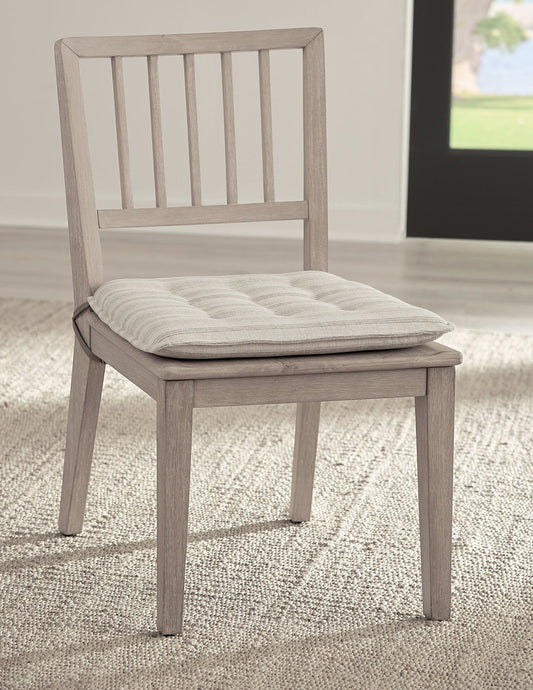 Camden - Wood Dining Chair (Set of 2) With Detachable Cushion - Chai And Oat