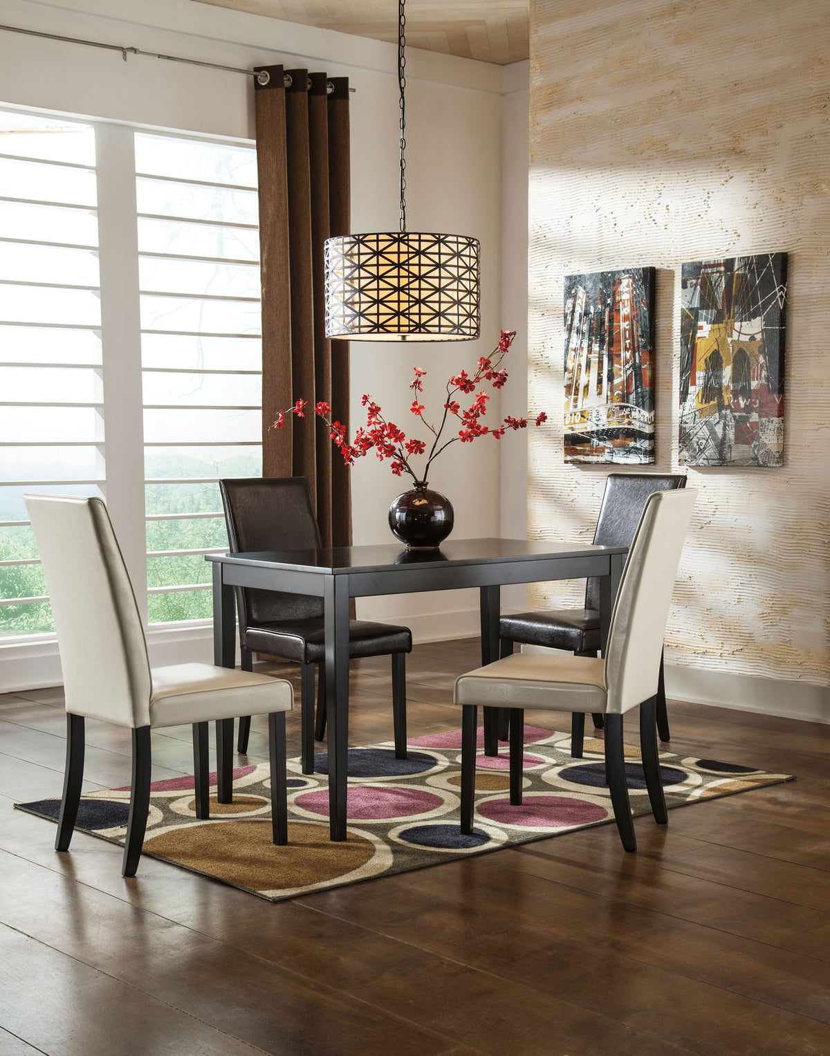 Kimonte - Rectangular Dining Room Table - Dark Brown