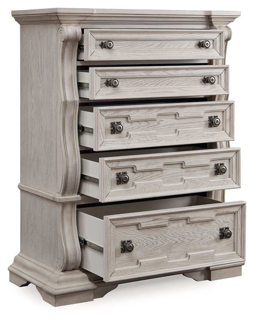 Bruchandi - Five Drawer Chest - Antique White