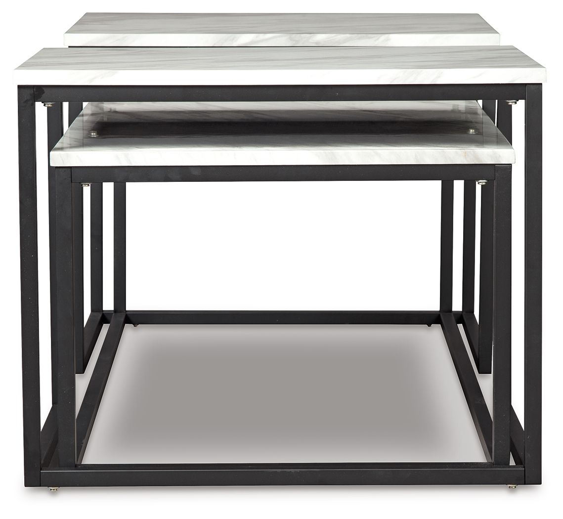 Donnesta - Occasional Table Set (Set of 3) - Gray / Black