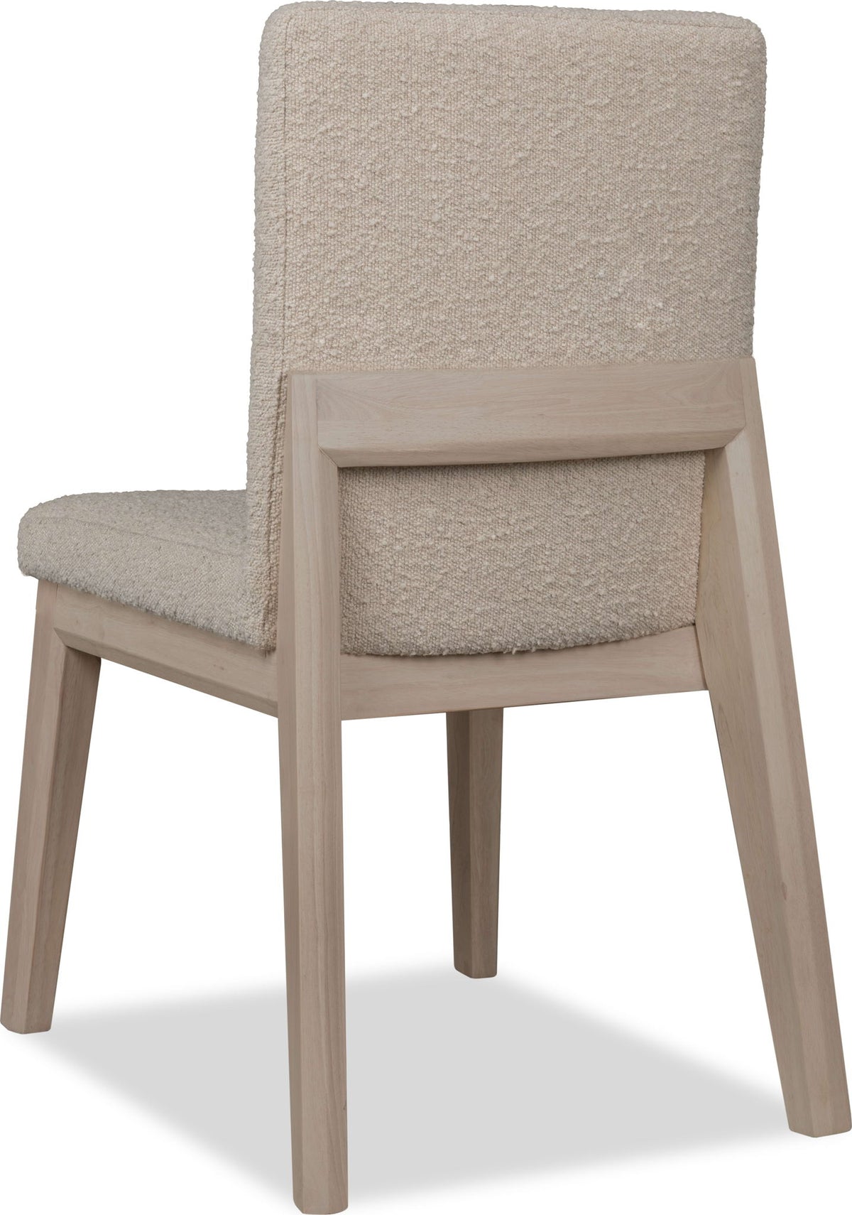 Liv - Solid Wood Dining Chair (Set of 2) - White Sand And Brun Boucle