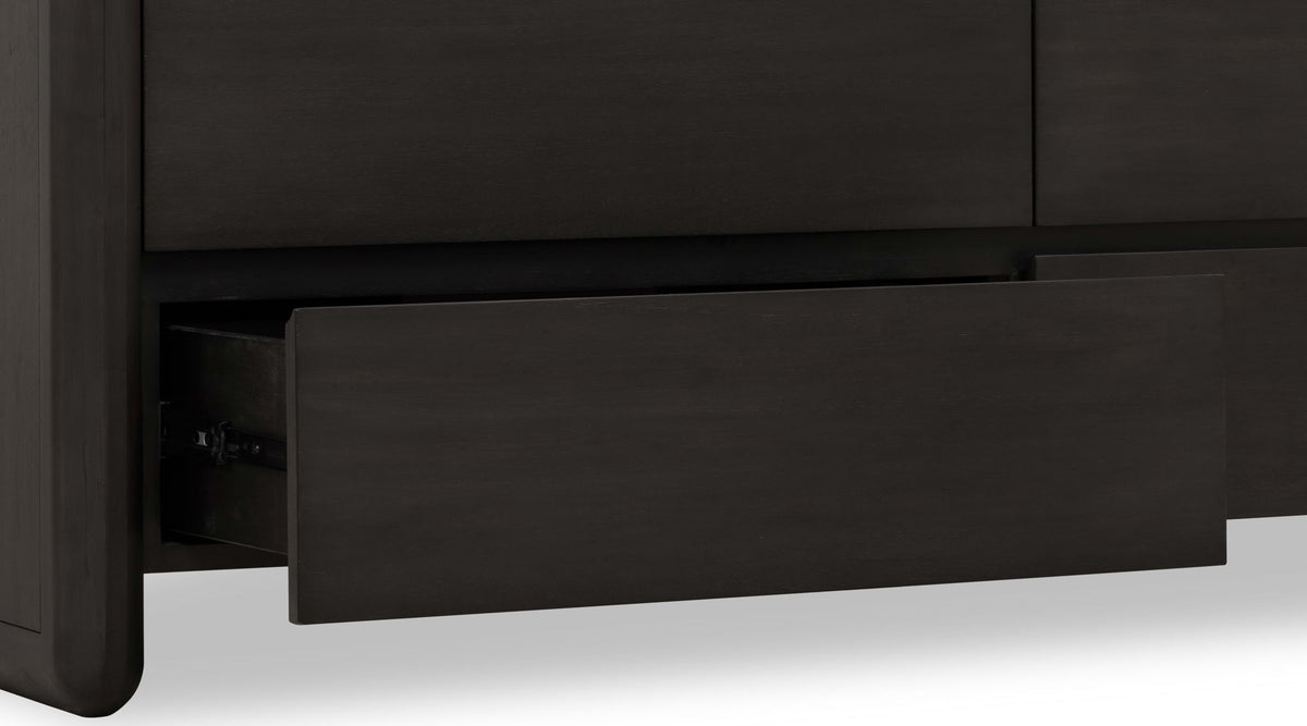 Xolani - Six Drawer Acacia Wood Dresser - Jaguar