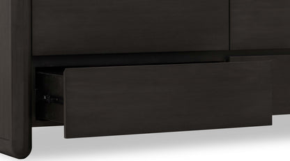Xolani - Six Drawer Acacia Wood Dresser - Jaguar
