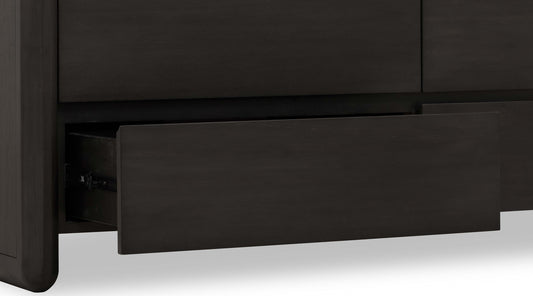 Xolani - Six Drawer Acacia Wood Dresser - Jaguar
