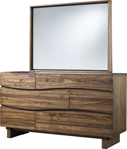 Ocean - Six Drawer Solid Wood Dresser - Natural Sengon (2024)