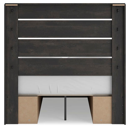 Hollivern - Panel Bed With Storage