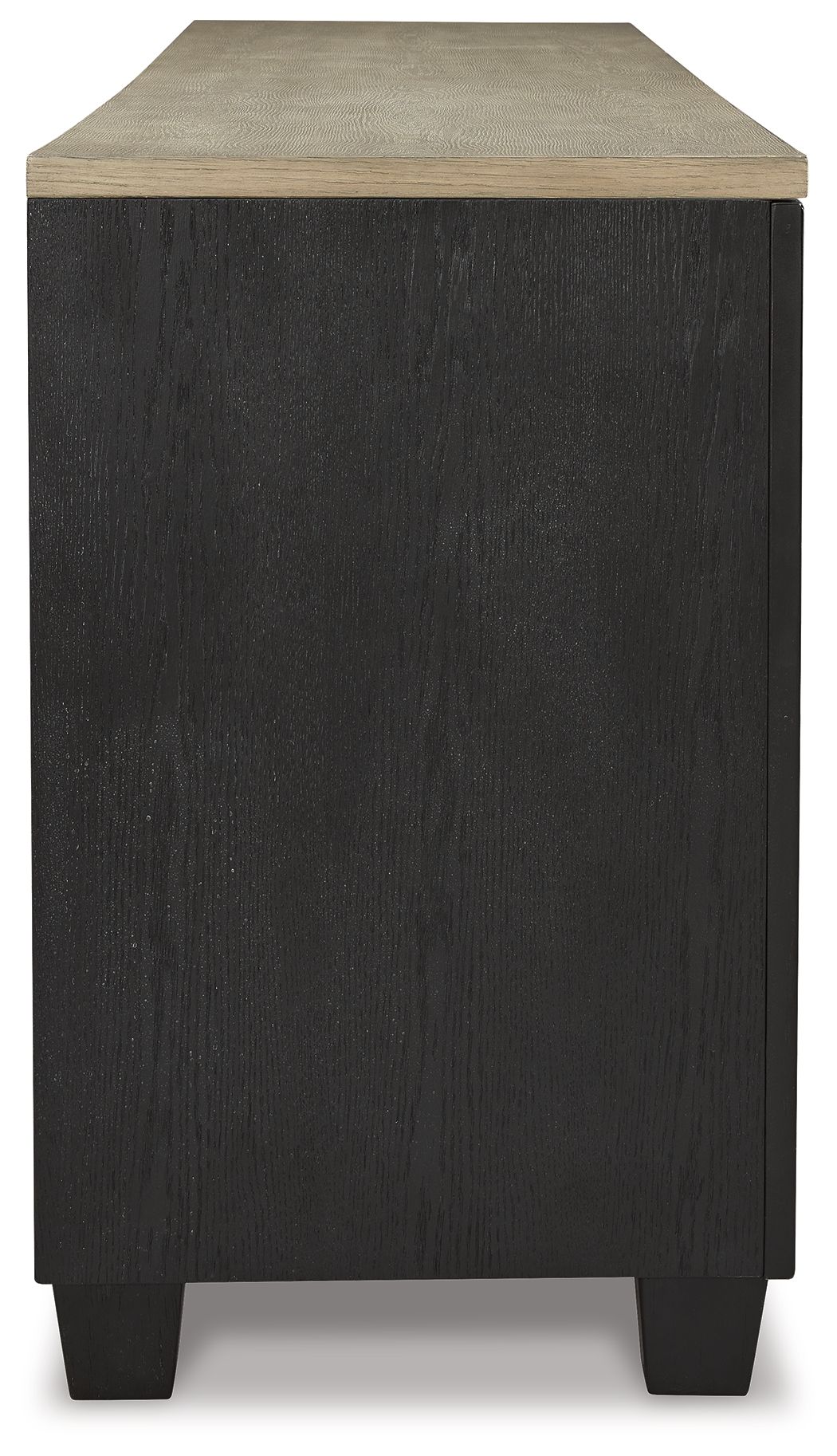 Foyland - 83" TV Stand With Electric Infrared Fireplace Insert - Black / Brown