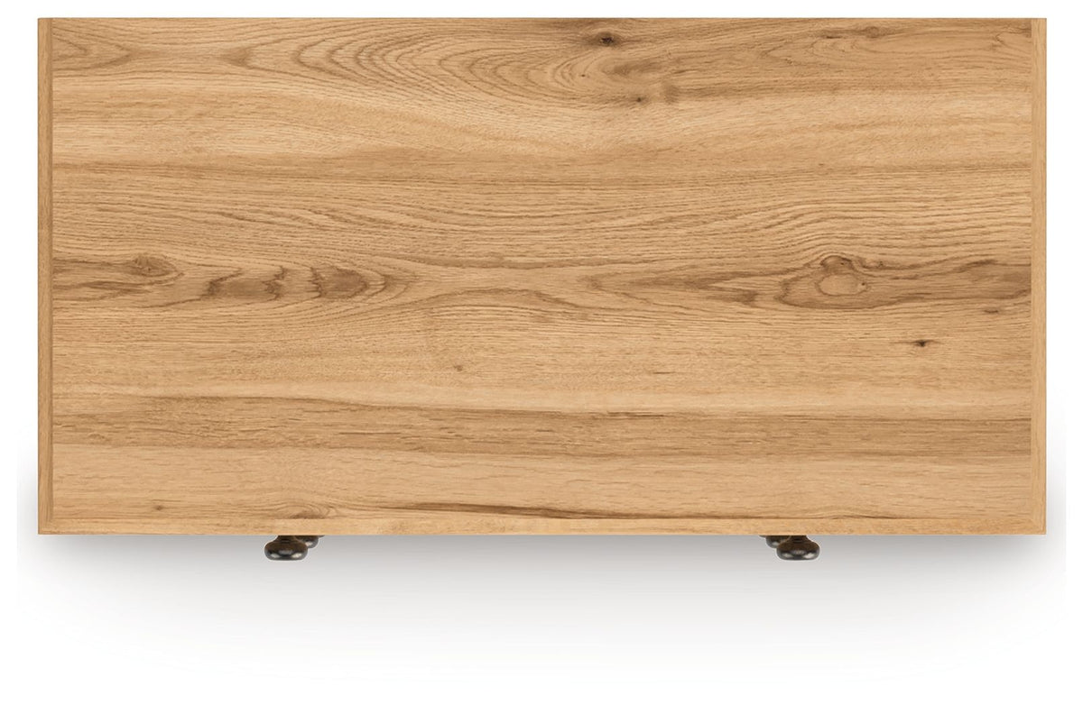 Aleaport - Five Drawer Chest - Warm Brown