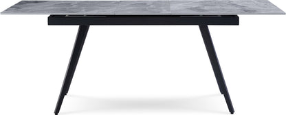 Lucia - Extendable Stone Top Metal Leg Dining Table