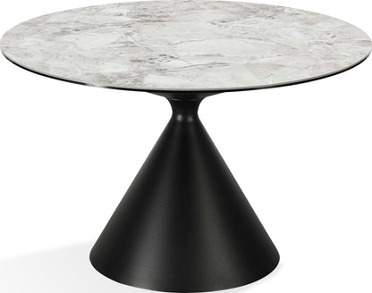 Winston - Stone Top Metal Base Round Dining Table