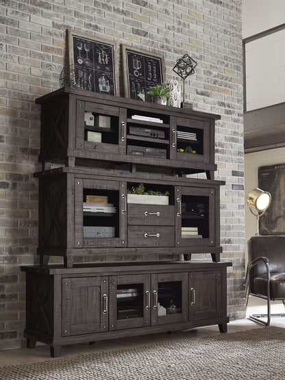 Yosemite - Solid Wood Four Door Media Console - Cafe