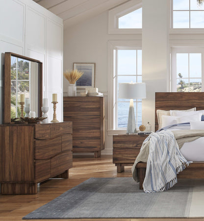 Ocean - Five Drawer Solid Wood Chest - Natural Sengon (2024)