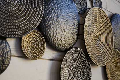 Emsley - Wall Decor - Metallic / Black / Gray