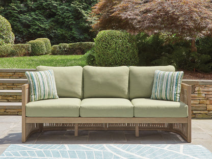 Serena Shores - Sofa With Cushion - Beige / Green