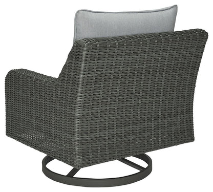 Elite Park - Swivel Lounge With Cushion - Gray
