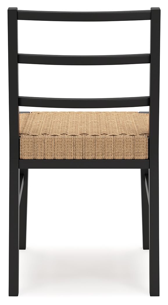 Isanti - Dining Room Side Chair (Set of 2) - Light Brown / Black