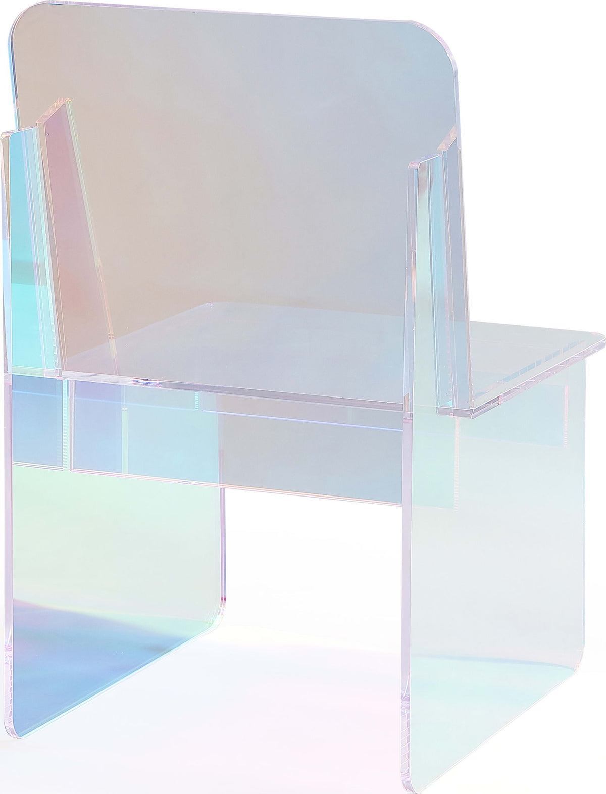 Fomo - Iridescent Acrylic Accent Chair - Honeyberry
