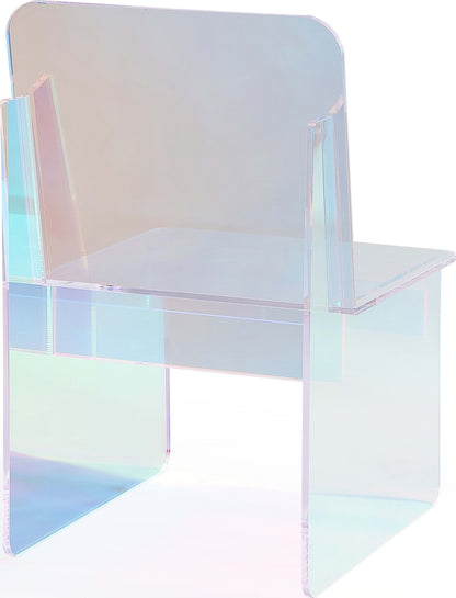 Fomo - Iridescent Acrylic Accent Chair - Honeyberry