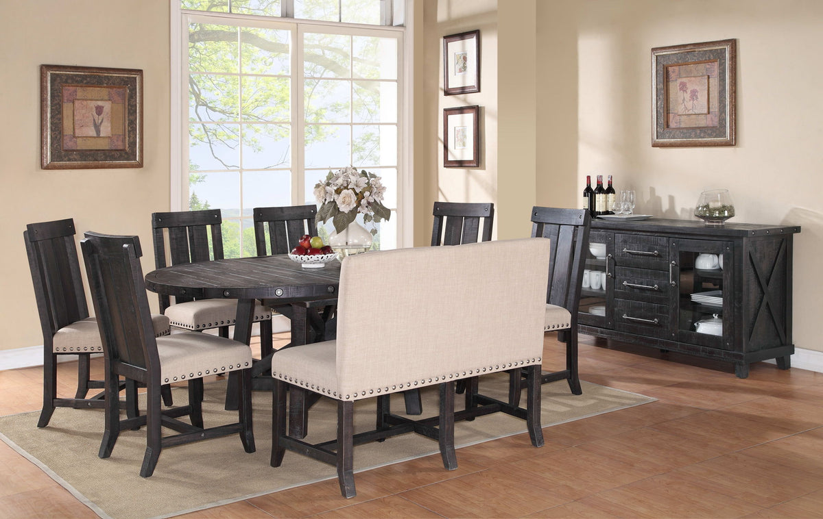 Yosemite - Solid Wood Round Extension Table - Cafe