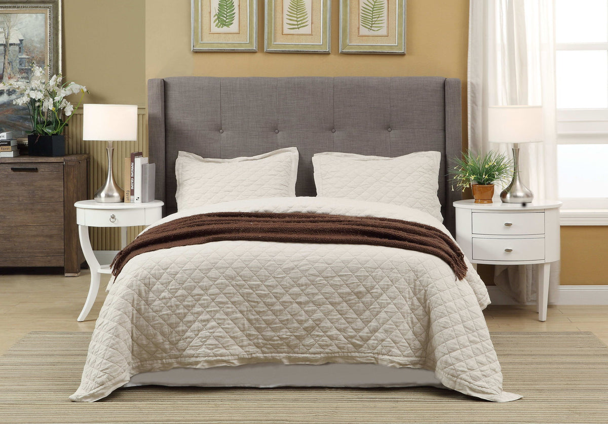 Geneva Madeleine - Wingback Platform Storage Bed