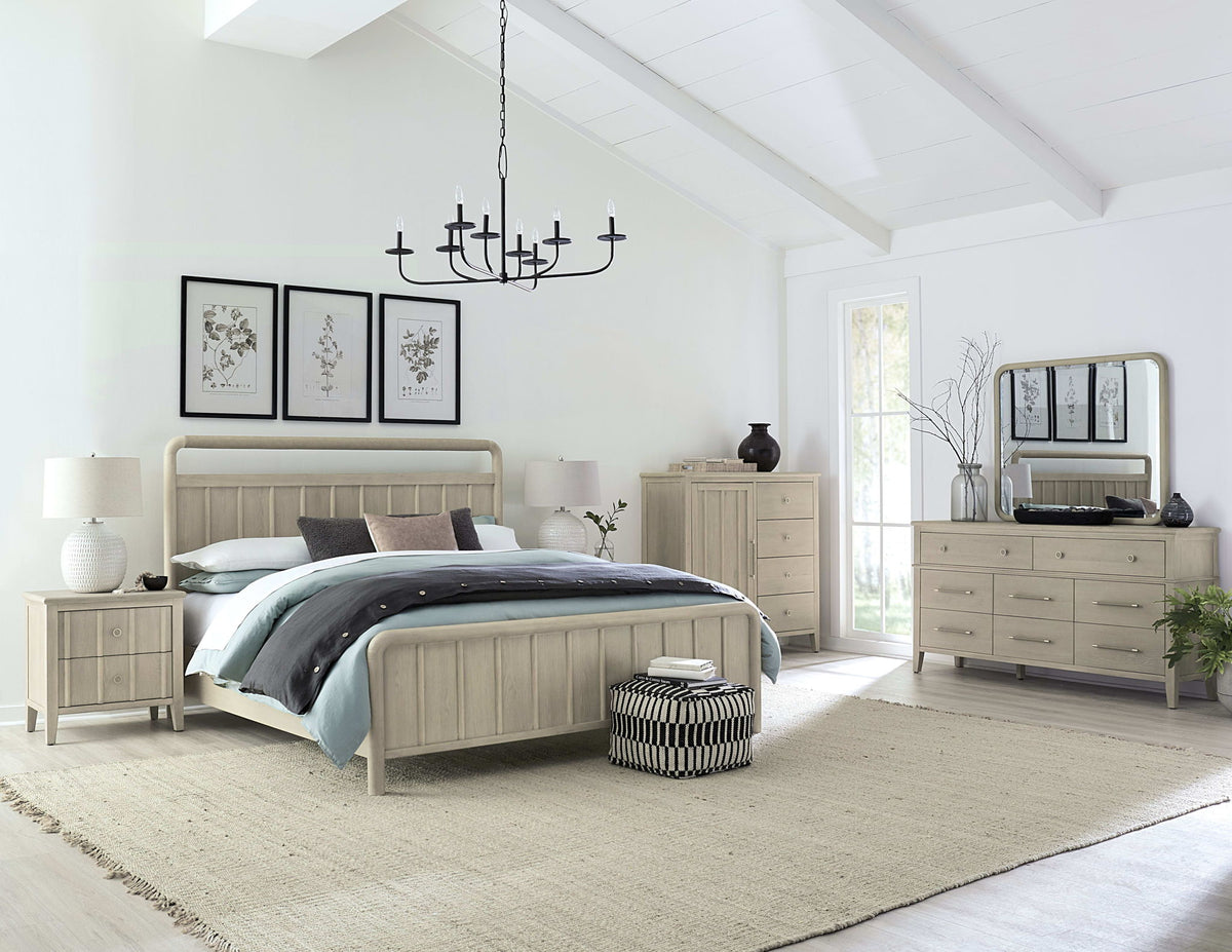 Camden - Shiplap Oak Wood Platform Bed