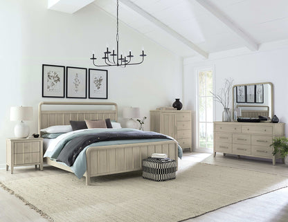 Camden - Shiplap Oak Wood Platform Bed