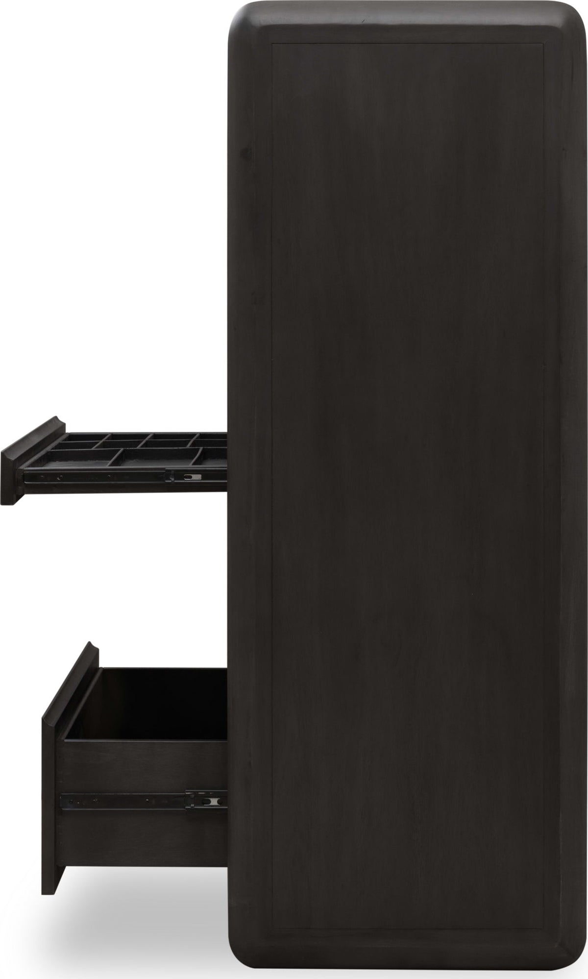 Xolani - Five Drawer Acacia Wood Chest With Jewelry Tray - Jaguar
