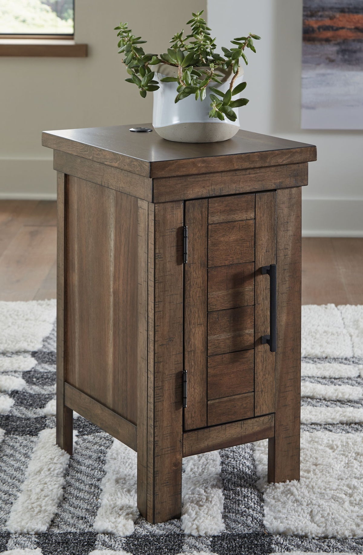 Moriville - Chair Side End Table - Grayish Brown