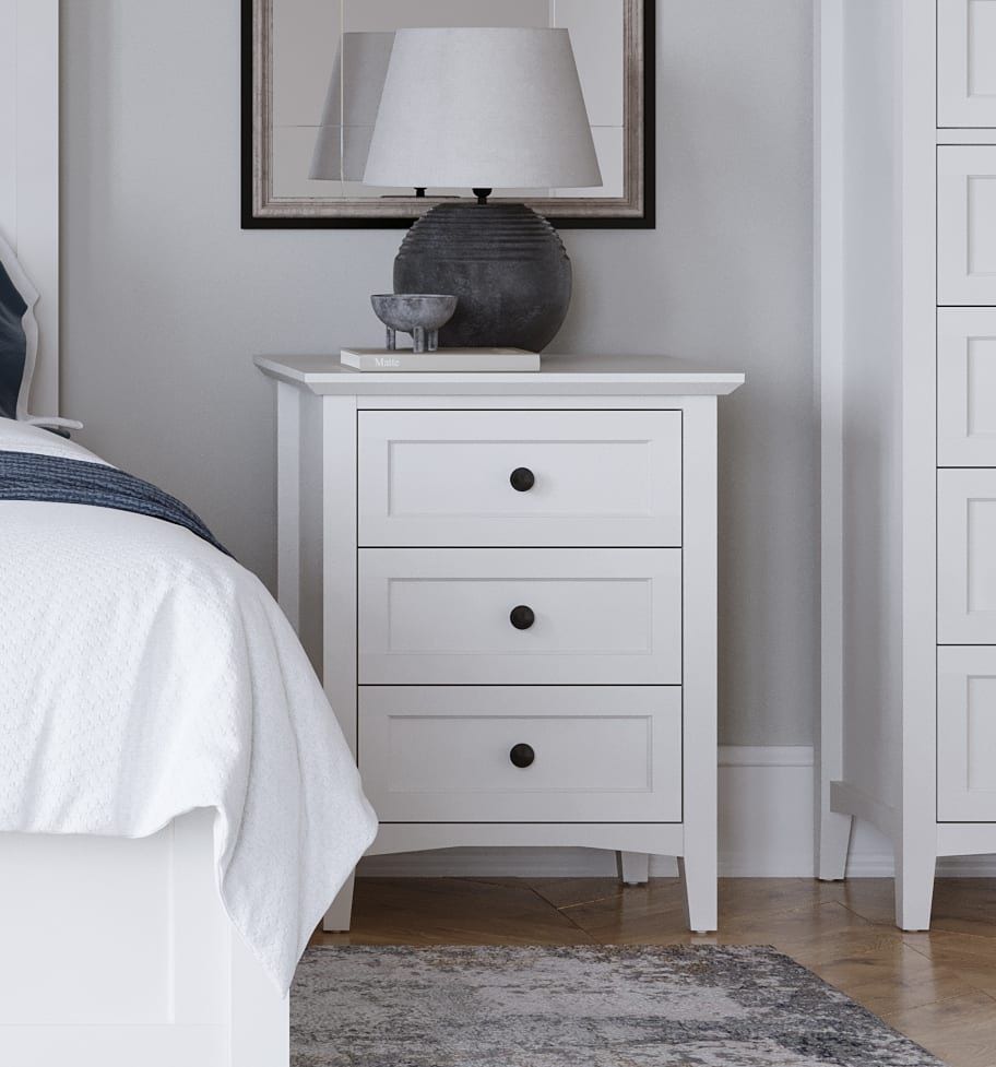 Grace - Three Drawer Nightstand