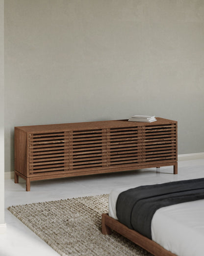 Tanner - Four Door Solid Ash Media Console