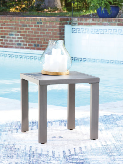 Half Moon Beach - Square End Table - Gray