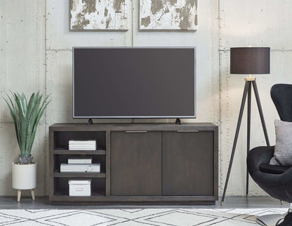 Oxford - 64" Two Drawer Two Shelf Media Console - Basalt Gray