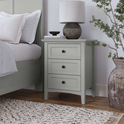 Grace - Three Drawer Nightstand