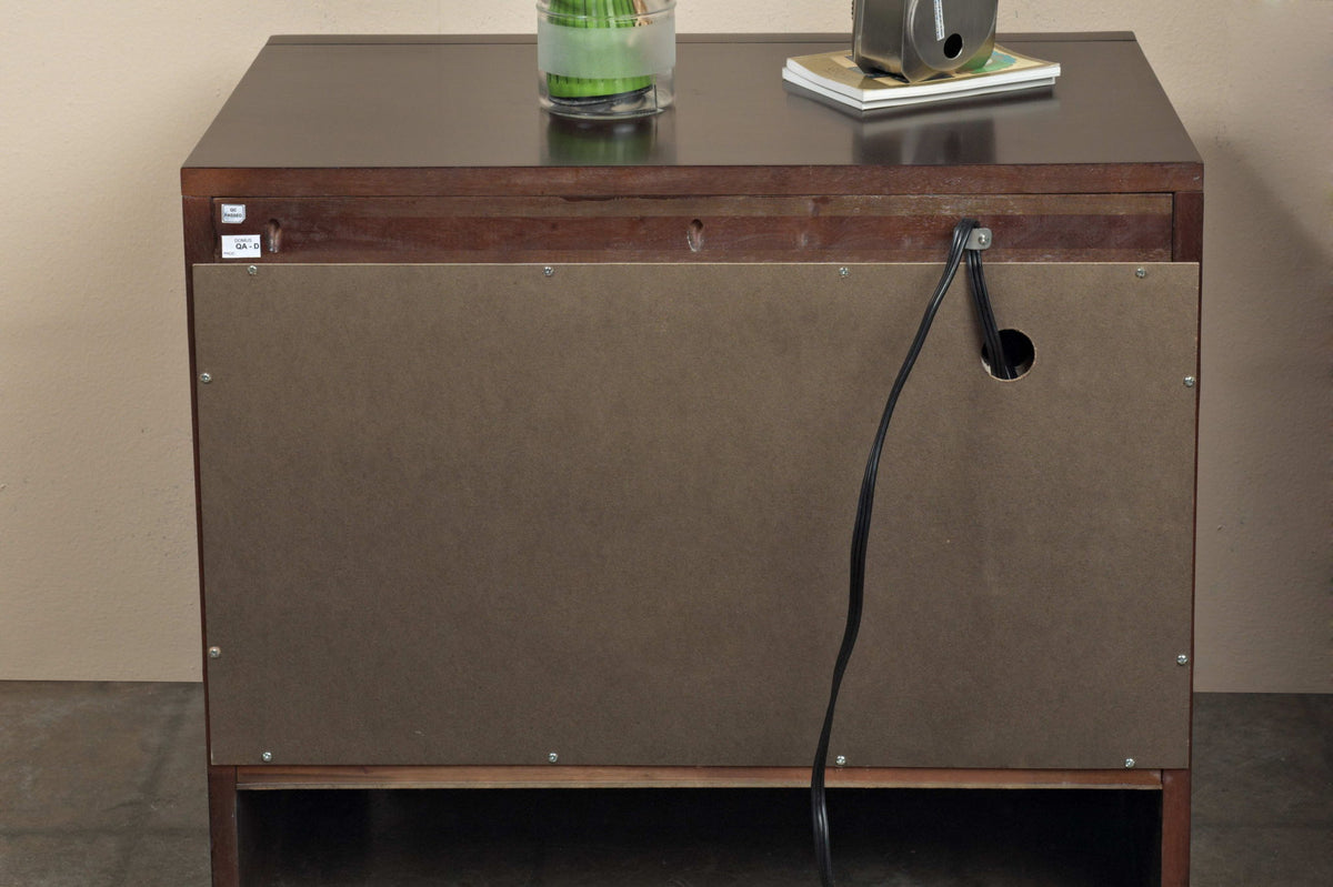 Element - Charging Station Nightstand - Chocolate Brown