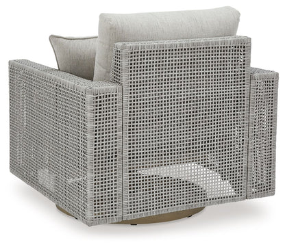 Seton Creek - Swivel Lounge With Cushion - Gray