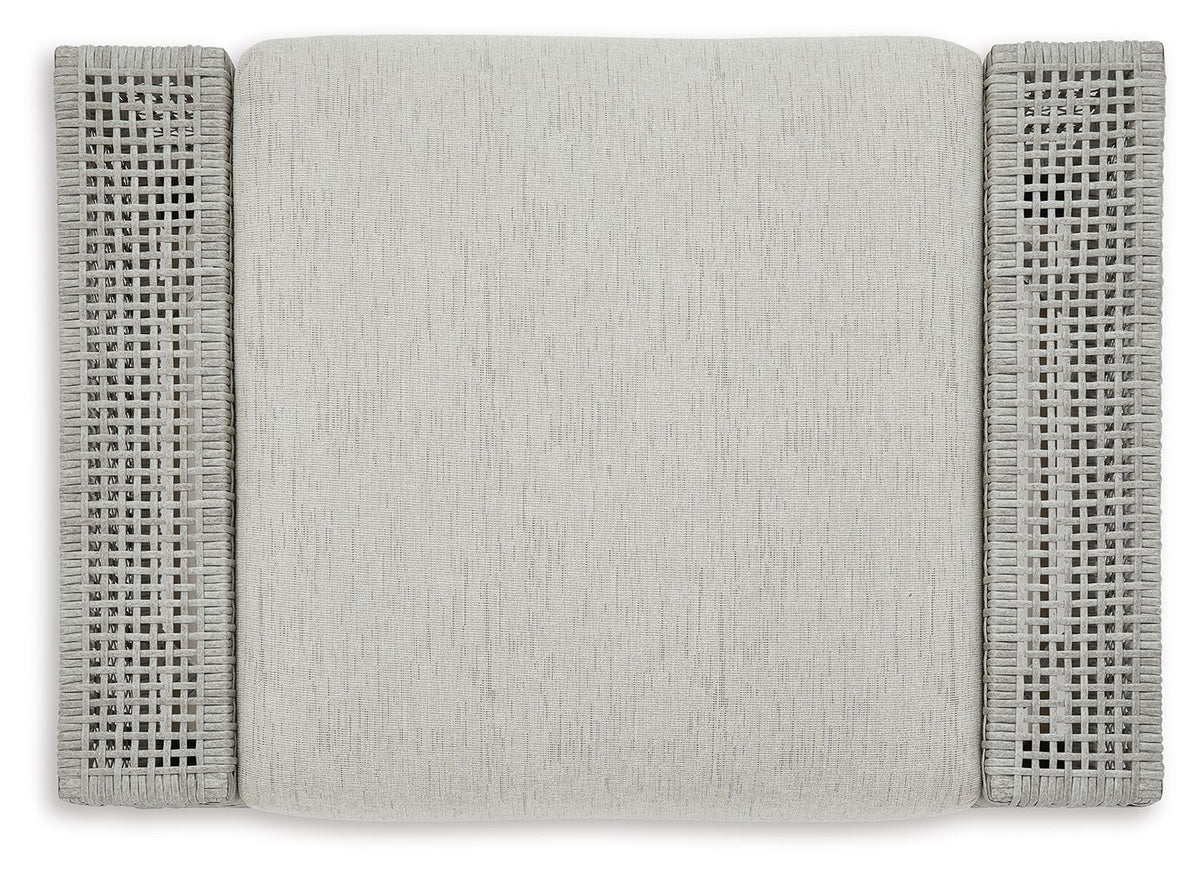 Seton Creek - Ottoman With Cushion - Gray