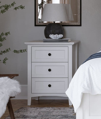 Grace - Three Drawer Nightstand