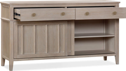 Camden - Two Drawer Two Door Oak Wood Sideboard - Chai