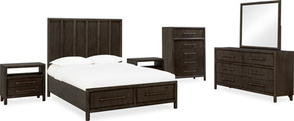 Dorsey - Two Drawer USB-Charging Nightstand