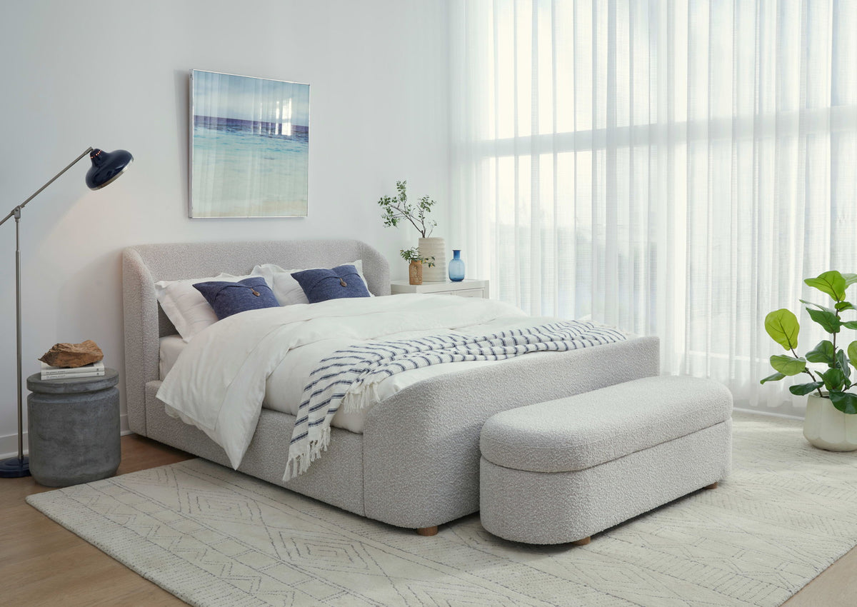 Virgil Kiki - Upholstered Hinged Storage Bench