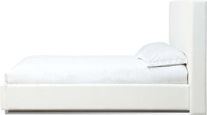 One - Queen Upholstered Platform Bed - Pearl
