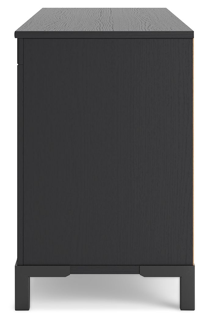 Cayberry - TV Stand With Fireplace - Black