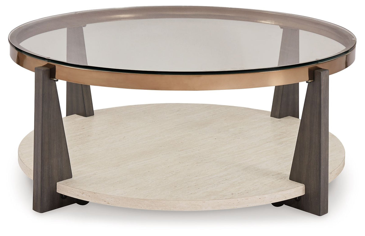 Frazwa - Round Cocktail Table - Multi