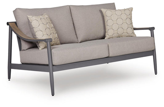 Ocean Beach - Loveseat With Cushion - Gray