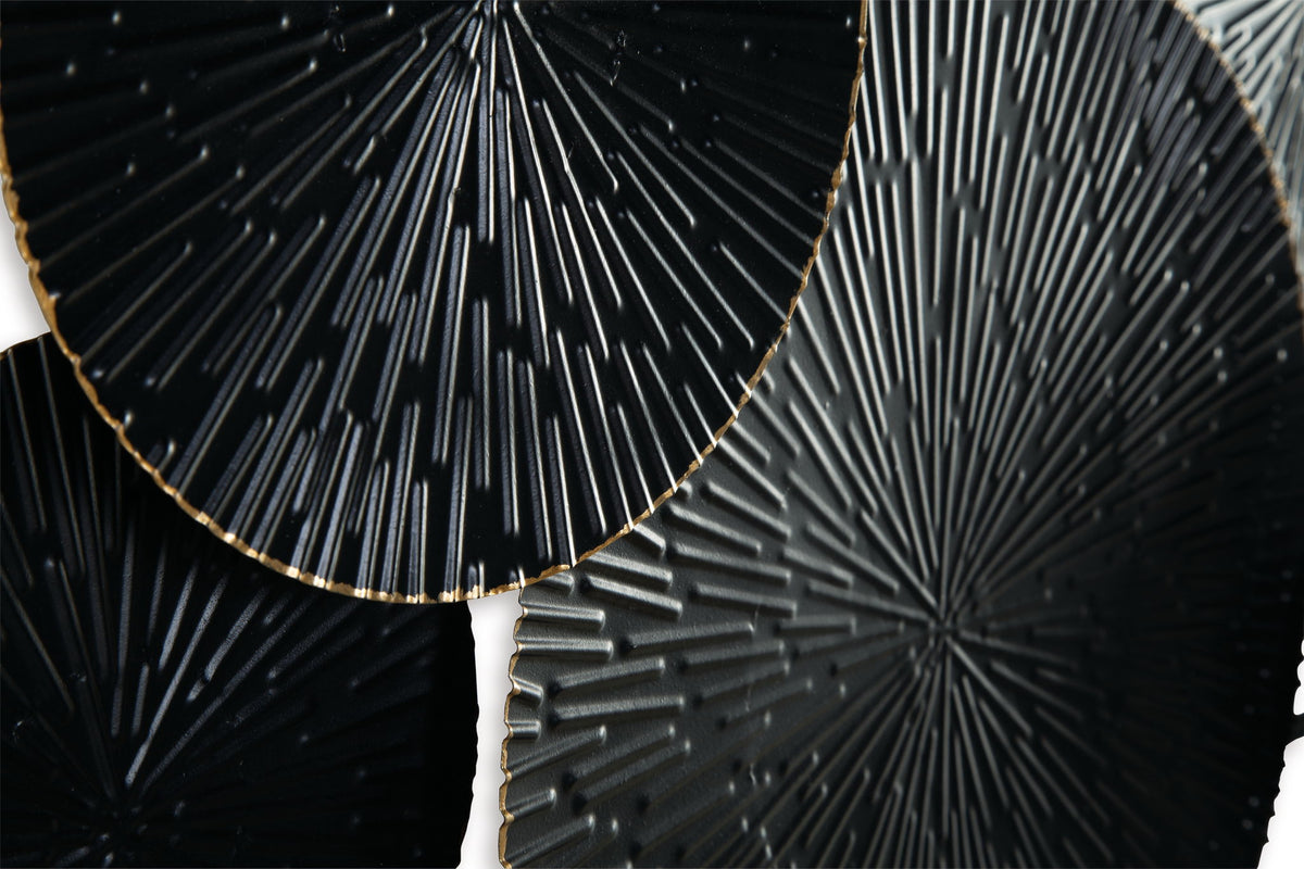 Rhetlen - Wall Decor - Black / Gold Finish