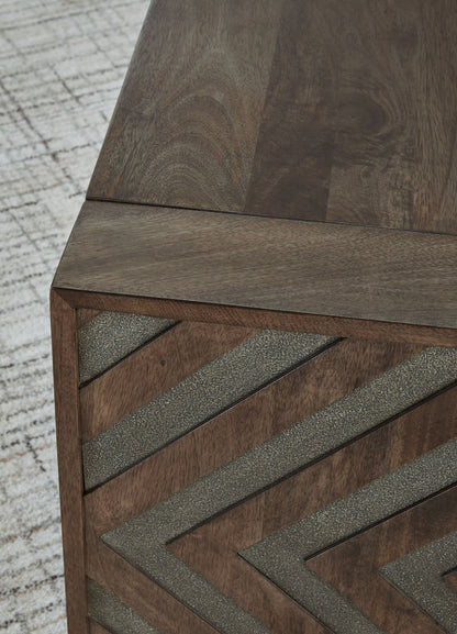 Dreggan - Rectangular Cocktail Table - Brown