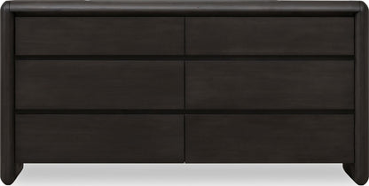 Xolani - Six Drawer Acacia Wood Dresser - Jaguar
