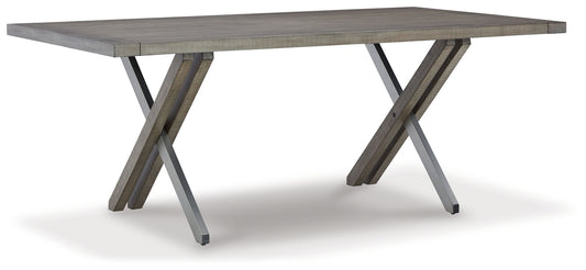 Krystanza - Rectangular Dining Room Table - Weathered Gray